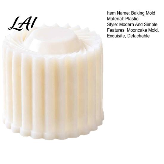 Detachable Dough Press Sunflower Pattern Round Mooncake Mold Hand Double Ended Plastic Pastry Easy Clean Baking Tool Embosser for Homemade