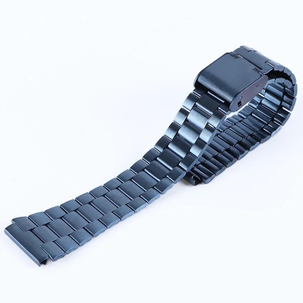Vintage Metall Uhrenarmband für Casio SGW400 F91W F84 F105/108/A158/168 AE1200/1300 Hohe Qualität 18mm Edelstahl Armband