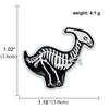 Anime Dinosaur Lapel Pin: Japanese & Korean Style Enamel Brooch for Men's Fashion