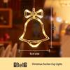 LED Christmas Decorative Lights: Snowman, Tree, Bells, Star, Window Suction Cup Holiday Set