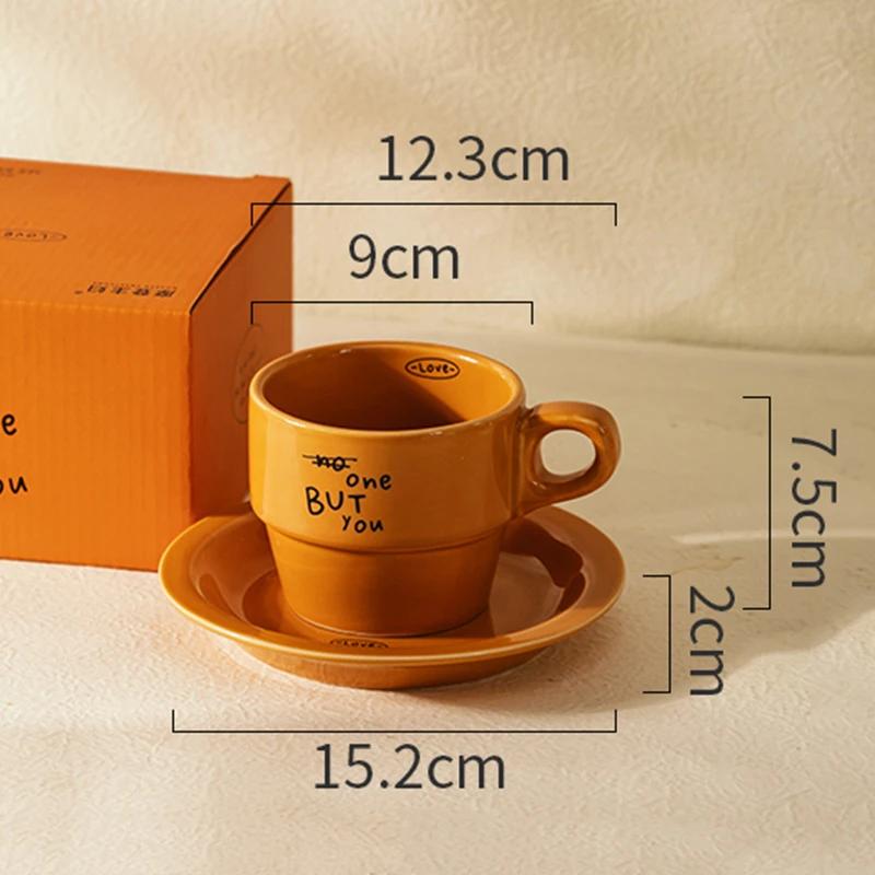 Fashion Modern Style Ceramic Coffee Cups Home Breakfast Milk Mugs Casual Office Afternoon Tea Exquisite Coffee Cup