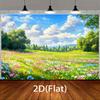 2D plane, 1 piece of grassland background fabric, suitable for photography and events
