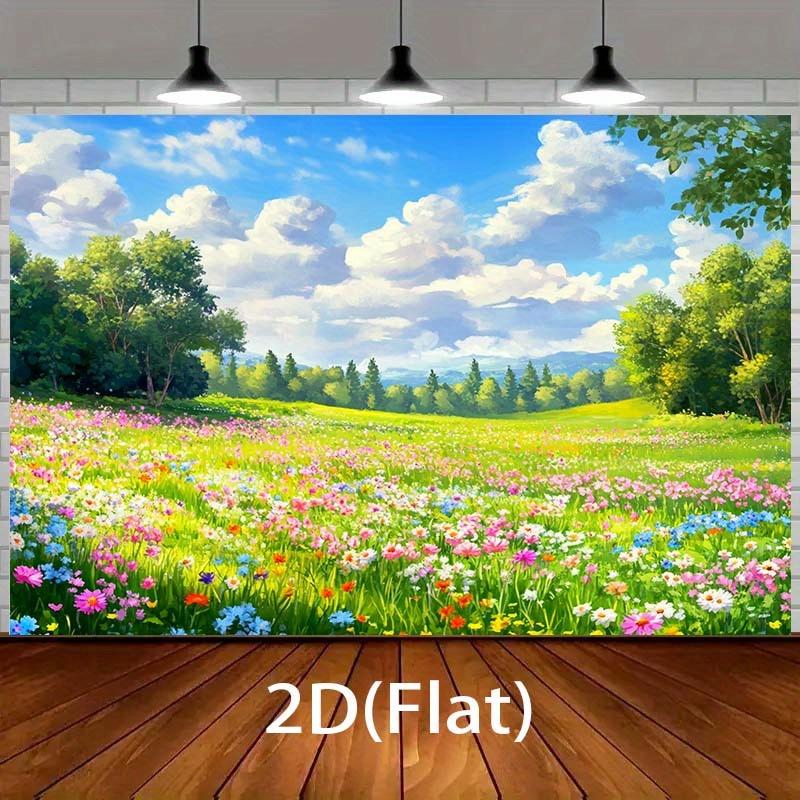 2D plane, 1 piece of grassland background fabric, suitable for photography and events