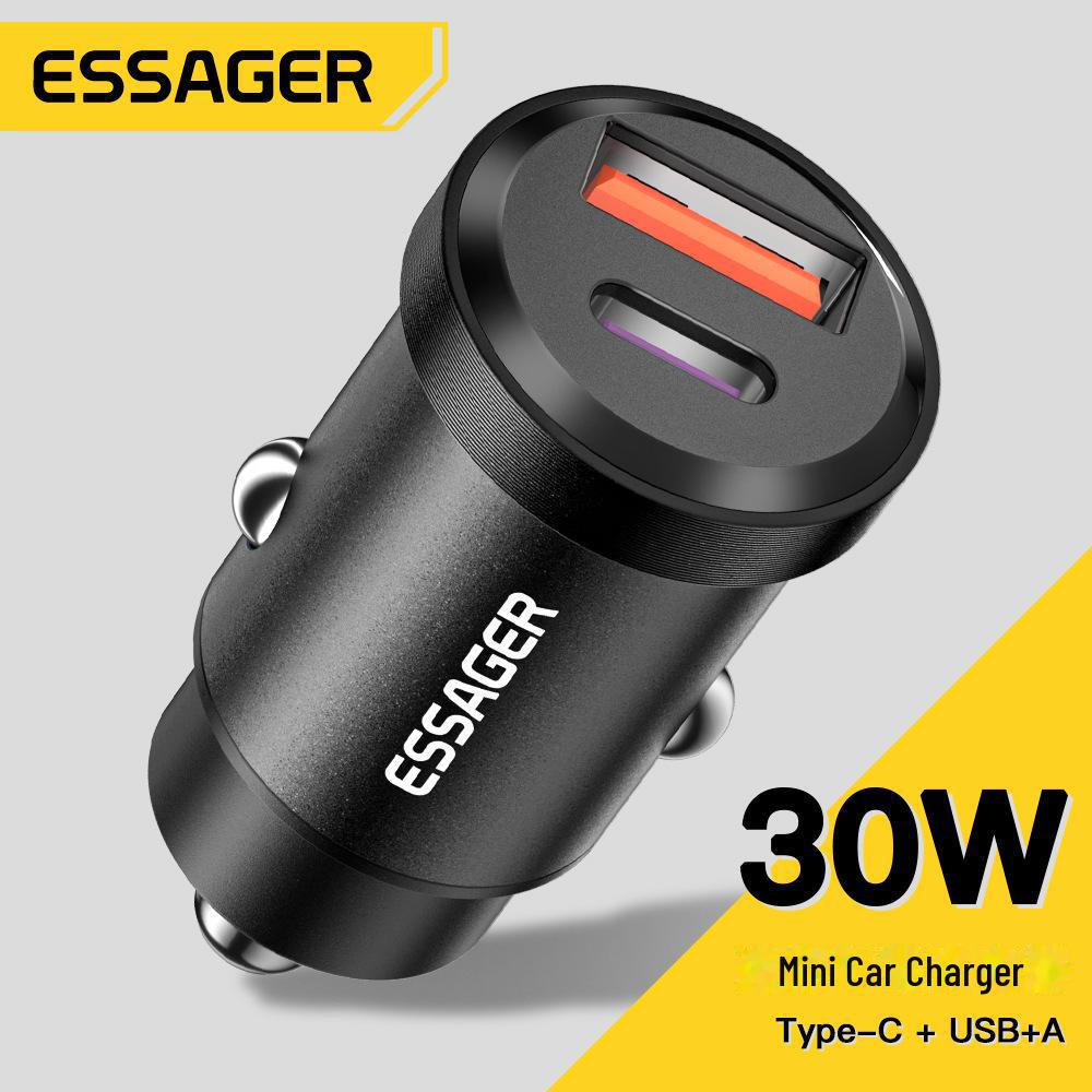 

Essager PD30W Dual USB Fast Car Charger with QC3.0