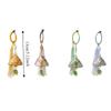 Chinese Style Dragon Boat Festival Pendant with Tassel Traditional Zongzi Doll Pendant Triangular Backpack Pendant