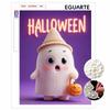 DIY Frameless Pearl Bead Painting Kit Halloween Ghost Pumpkin Sparkling Canvas Art Creative Gift for Craft Lovers