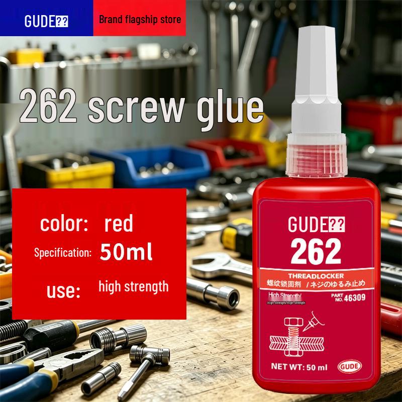 Anaerobic Threadlocker Adhesive 50ml - Screw Anti-Loosening for Fastening (Models 242, 243, 263, 271, 272, 277)