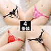 [Free Shipping] 4 Packs, Sexy Underwear Women's Transparent Temptation Low Waist Thin Breathable Hot Embroidered Thong T-pants