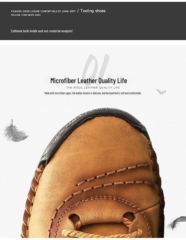 2022 Herren Große Weichsohle Handgefertigte Lederschuhe