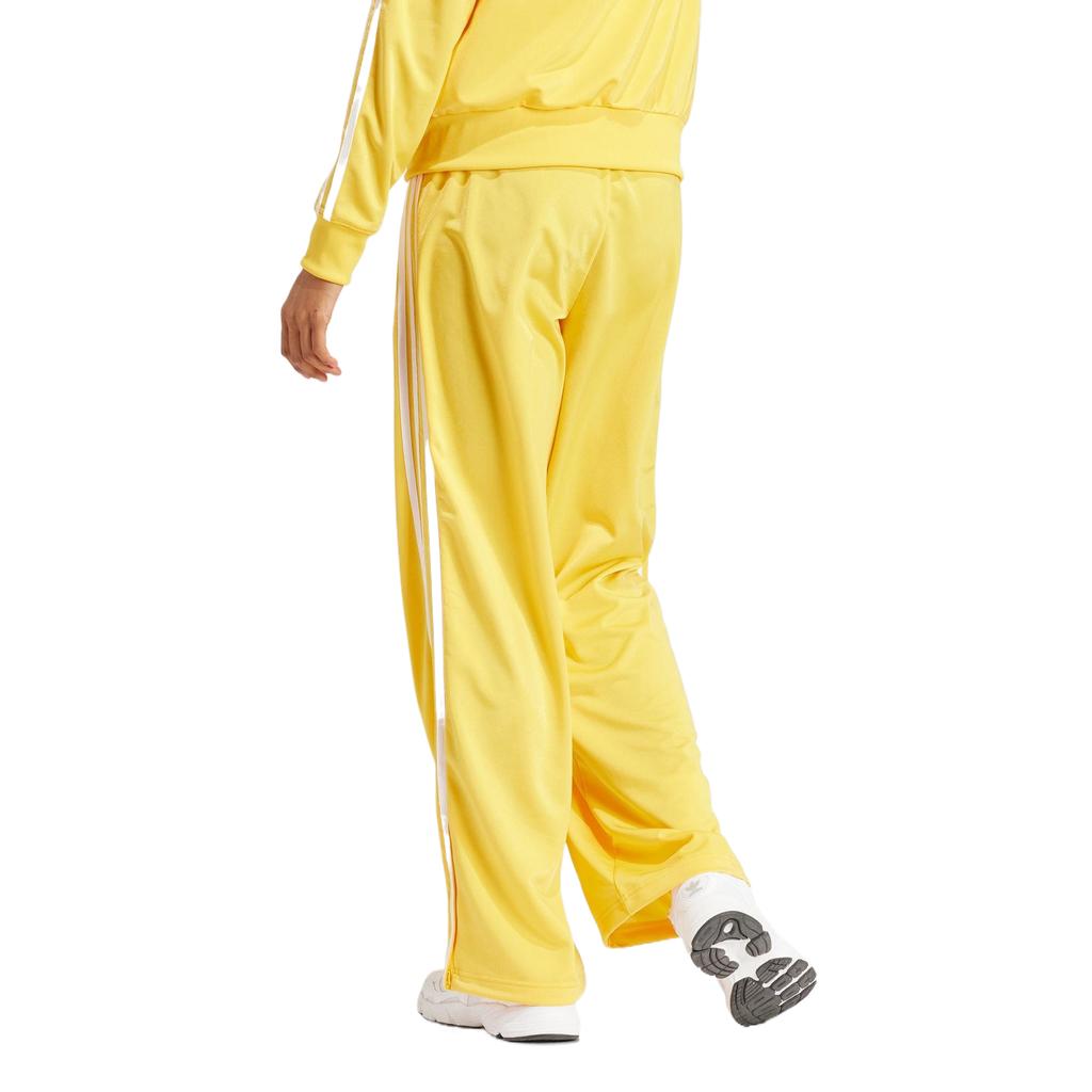 adidas Firebird Lace-Up Solid Color Casual Straight-Leg Sports Pants Women Pants Bright-Yellow IP0641