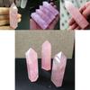 Elegant Pink Natural Rock Rose Quartz Crystal Point Healing Stone Obelisk Wand For Natural Health
