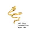 Stainless Steel Snake Rings for Women Men Gold Finger Rings Punk Serpent Animal Party Jewelry Gift