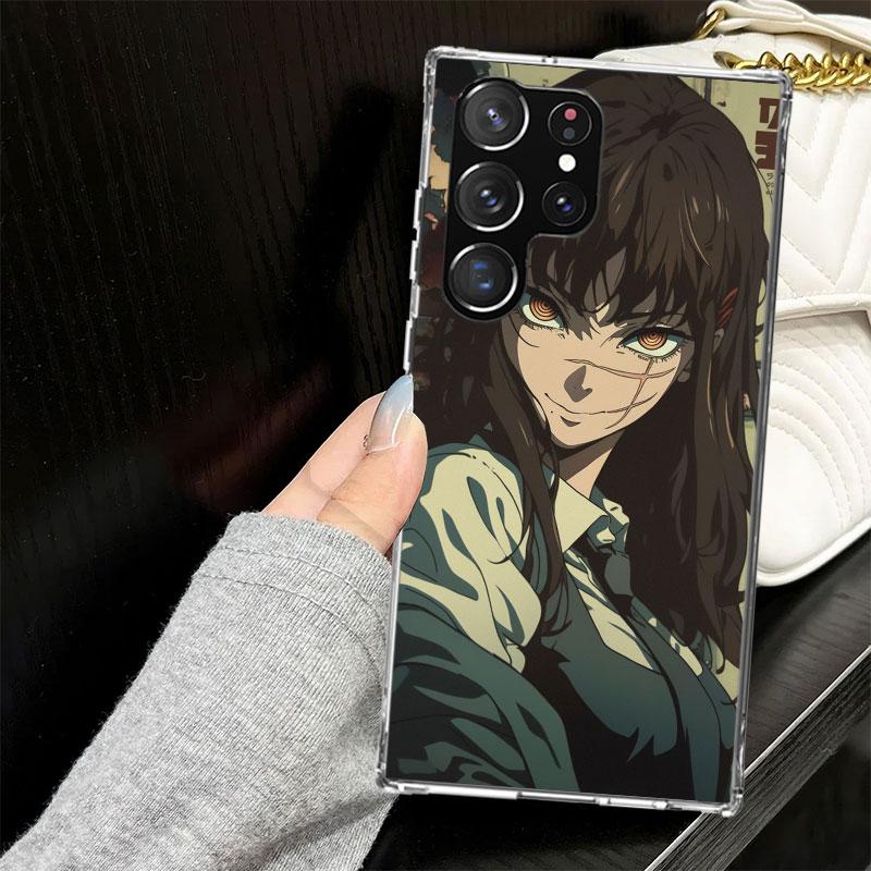 C-Chainsaw Man Yoru War Devil Hülle für Samsung Galaxy S25 S24 S23 S22 Ultra Weiche Handyhülle S25 Edge S21 Plus S20 FE S10 + Bla