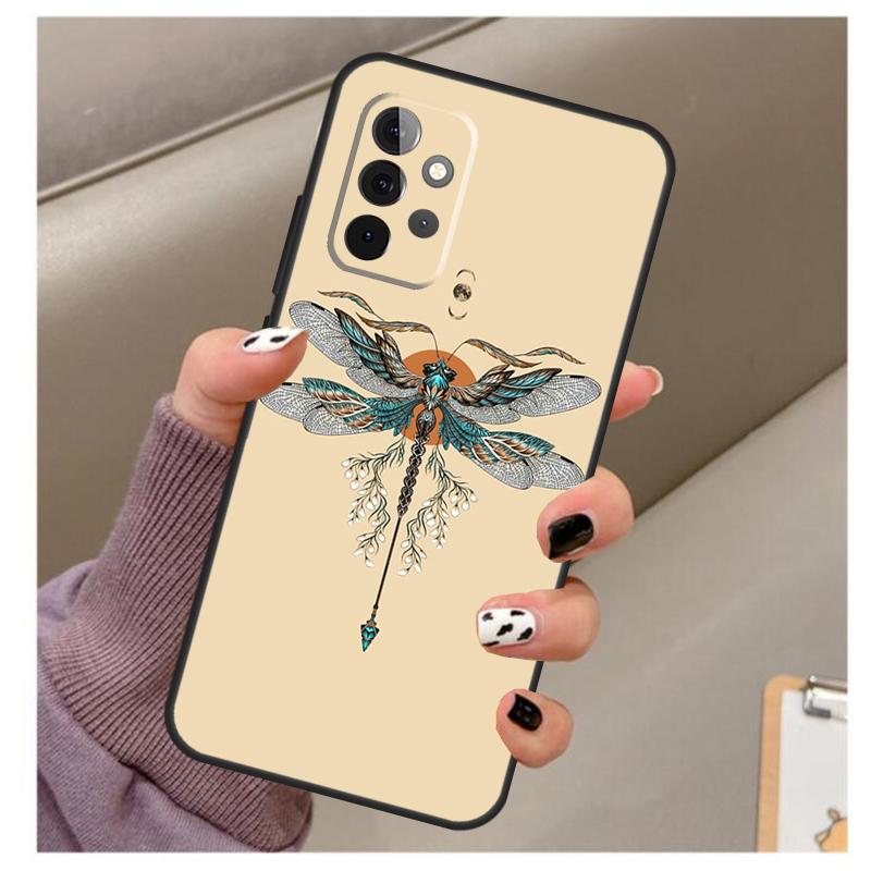 Luxury Dragonfly Case For Samsung Galaxy A56 A16 A26 A36 A06 A52 A53 A33 A13 A34 A54 A14 A15 A35 A55 A22 A32