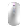 Wireless Dual-Mode Silent Bluetooth 2.4G Photoelectric Mouse with Rechargeable Power Display.