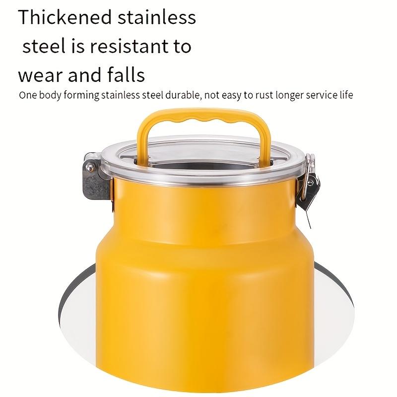 Edelstahl Luftdichter Lebensmittelbehälter Kapazität,Feuchtigkeit,Ideal für Reis, Kaffeebohnen, Tee, Getreide,Mehl,Tierfutter,Langlebiger Küchenorganisator