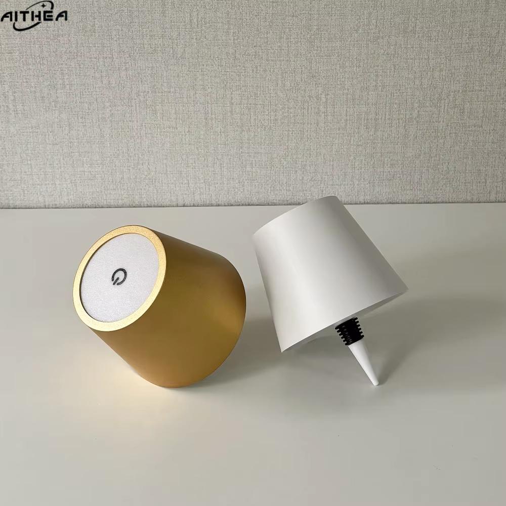 AITHEA Wireless LED Wine Bottle Light Rechargeable Vases Table Lamp Touch Switch Night Light for Cafe Bar Club Restaurant Decor
