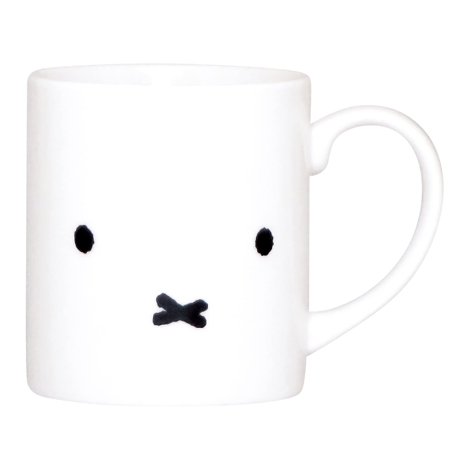 

Kanesho Pottery Dick Bruna Face 409121 Miffy Mug, approx. 300ml, Up, білий
