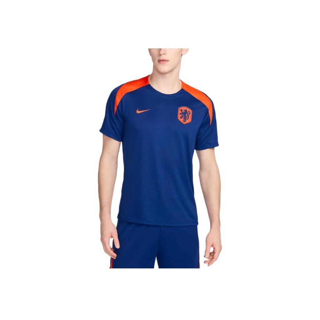New Nike Netherlands Strike Soccer Jerseys Men's Dark Royal Blue/Safety FJ2925-455