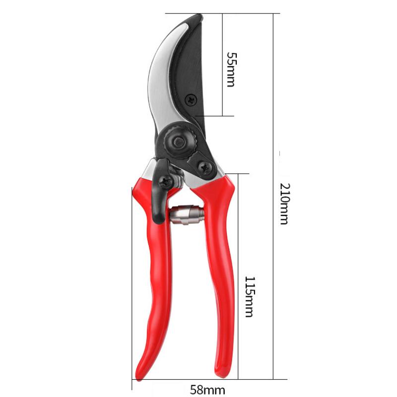 Stainless Steel Garden Pruning Shears Heavy-Duty & Ergonomic Clippers for Effortless Plant Trimming Flower/Tree Branch Cutting and Styling