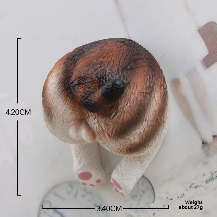 Butt Resin Cat Cartoon Fridge Magnet Creative Decor For Kids And Use Kitchen