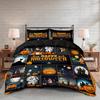 3PC Skeleton Pumpkin Down Quilt Set Comfortable Bedding Cute Little Devil 1Quilt Set 2Pillowcases No Fill Home Atmosphere Decor