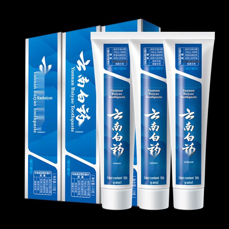 Семейный набор экологичной зубной пасты Yunnan Baiyao со вкусом мяты