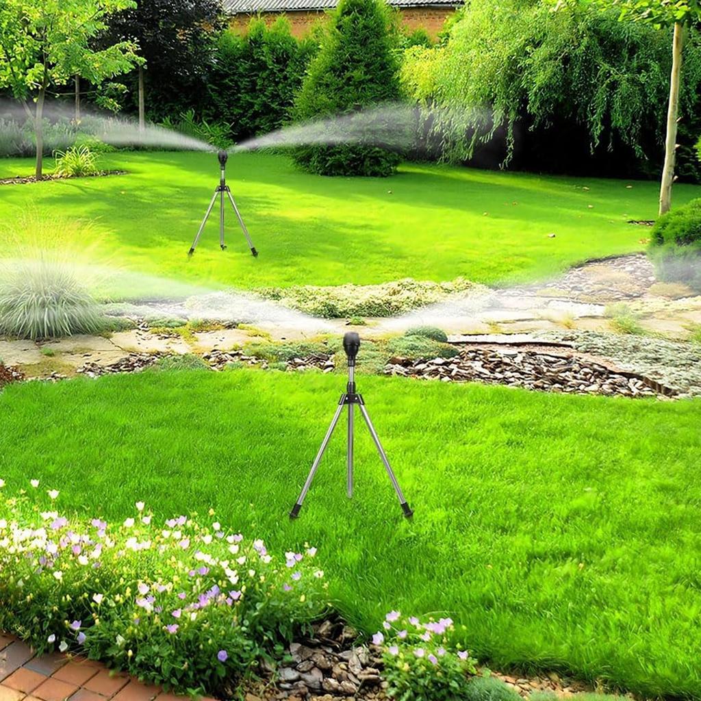 Leakproof Adjustable 360 Degree Tripod Sprinkler With 1Inch Quick Connector For Efficient Lawn Garden Irrigation System