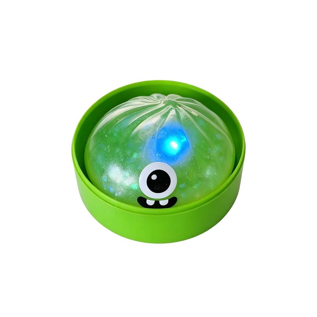 Stress Toy Bun Shape with LED Light, Cute Toy for Anxiety, Sensory Toy for Kids and Adults