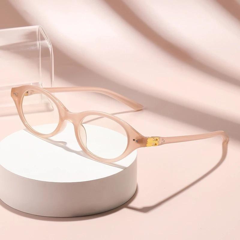 Small Round-Framed Business Versatile Reading Glasses Elegant Hd Clear Lens Ultra Light Unisex Far Sight Eyeglasses 0 To +4.0