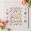 2 Pcs Floral Water Transfer Paper for Soft Clay Earrings DIY Craft Decals Soluble Stickers Handmade Clay Art Supplies