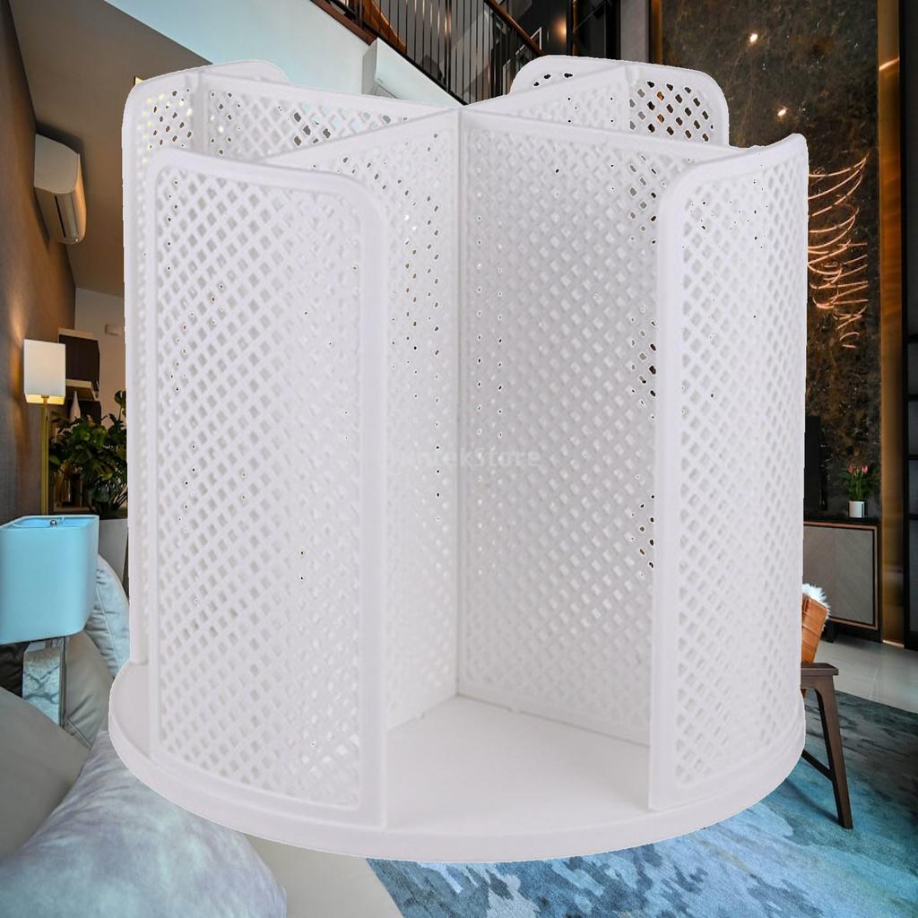 360 Rotation Paper Coffee Cup Organizer 4 Compartment Multiuse Drinks Tea Cup