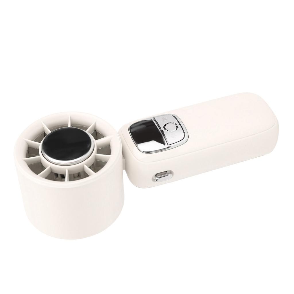 Portable Handheld Turbo Fan 100 Gears Ice Cooling Foldable Neck Hanging Mini Handheld Fan with LED Display for Travel