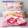 Oshi no Ko Pattern Bedding,Quilt Set Quilt Cover Pillowcase Home Birthday Gift (1 * duvet cover + 2 * pillowcase, without core)
