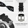 Luxury Silicone Band For Samsung Galaxy Watch 8/8 Classic Sport Strap Metal Buckle Connector For Galaxy 8 Classic 46mm Bracelet