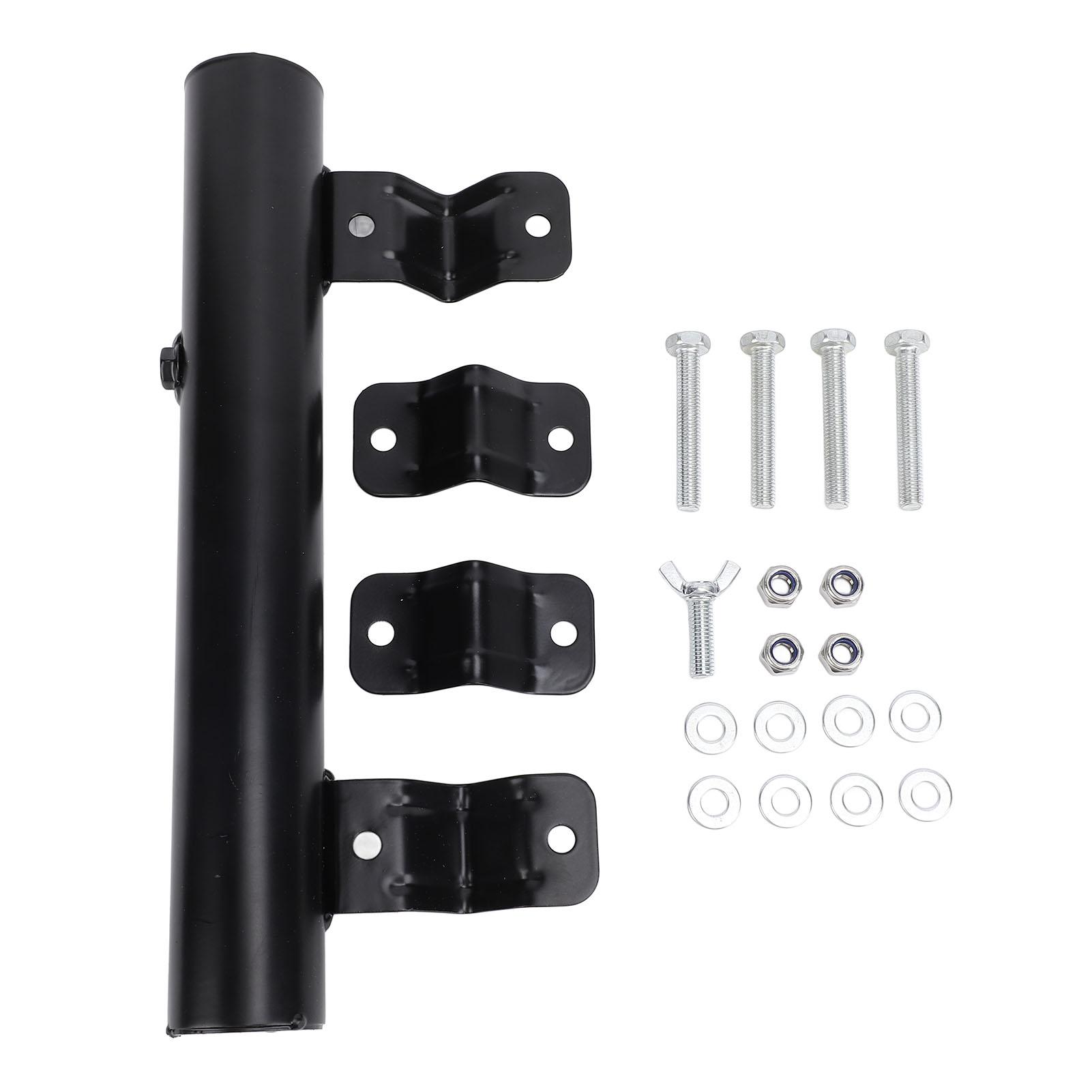 12-дюймовый держатель для флагштока, устанавливаемый на лестницу для автофургона, регулируемый, прочный, для крепления флагштока на лестнице для кемпинга