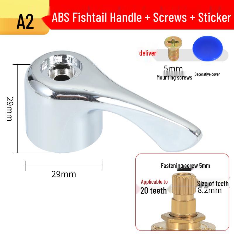Universal Single Cold Faucet Handle & Angle Valve Set for Kitchen/Bathroom