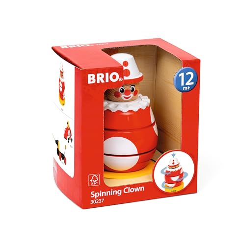 BRIO Spinning Crown 30237, for ages 1 and up. [Toy, Wooden Toy, Gift (Birthday/Christmas)]