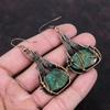 Cuprite Chrysocolla Earring Copper Wire Wrapped Earrings Handmade Earring Copper Jewelry Gemstone Earrings Wire Wrap Jewelry Gift For Mother