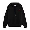 Cotton Couple Matching Set Oversized Hoodie With Heart Print Loose Fit Jogger Pants Men Women