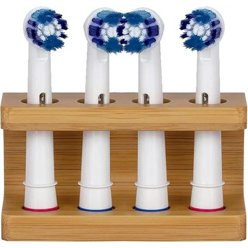 Durable Electric Toothbrush Holder Bamboo Stand Toothpaste Organizer el Rack Multi Slots Bathroom Accessories