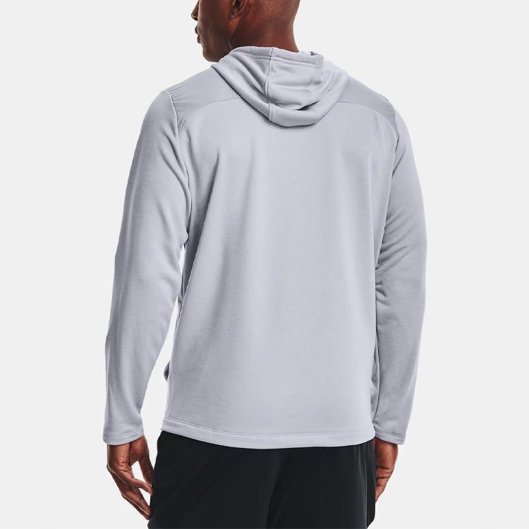 Under Armour Tech Logo Loose Fit Hoodie Men Hoodies Gray 1363663-011
