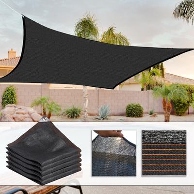 Schwarzes Sonnensegelnetz Anti-UV Garten Balkon Pflanzenschattenabdeckung Netz Outdoor Pergola Baldachin Schwimmbad Sonnenschutznetz Tuch