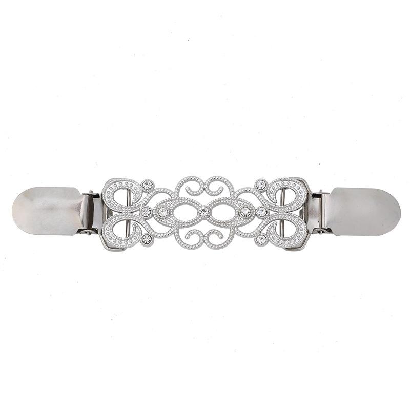 European Style Metal Clips for Clothing Classic Pattern Metal Retainer Clip Woman's Sweater Scarf Accessories