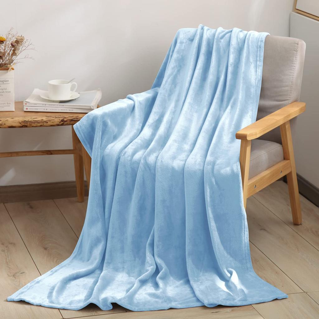 BEDELITE Mikrofaser-Kuscheldecke, All Light, 160 x 200 cm, Halbdoppeldecke, groß, warm, Flanell, Überwurf, Frühling, Sommer, Herbst, Winter, Jahreszeiten,
