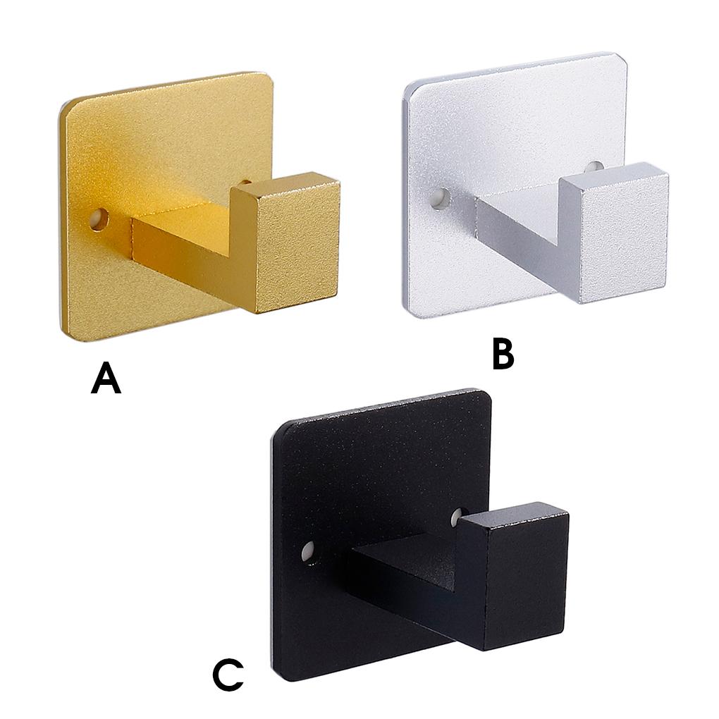 2 Pieces Robe Bathrobe Hook Wall-mounted Kitchen Closet Bathroom Washroom Hangers Clothes Handbag Hanging Holder Bracket