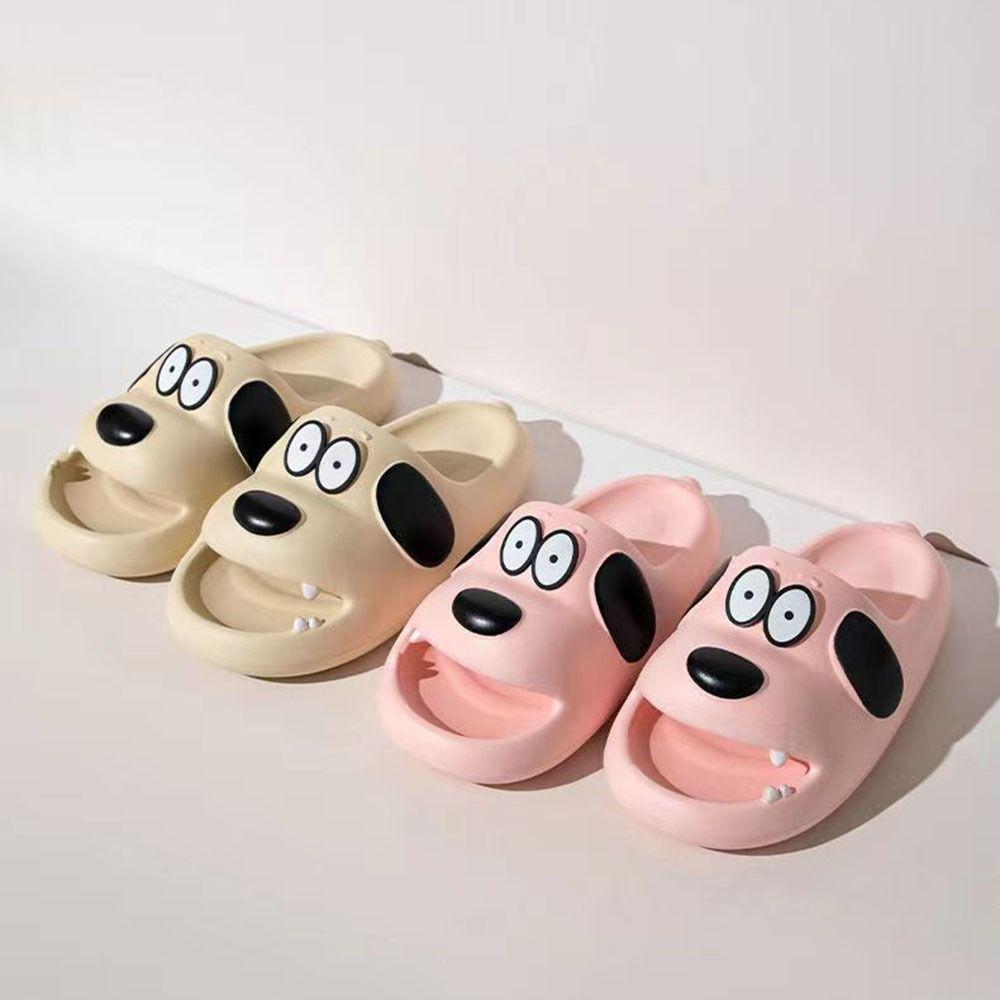 Cartoon Dog Pillow Slides Adorable EVA Slippers Casual Comfortable Sandals  Indoor/Outdoor