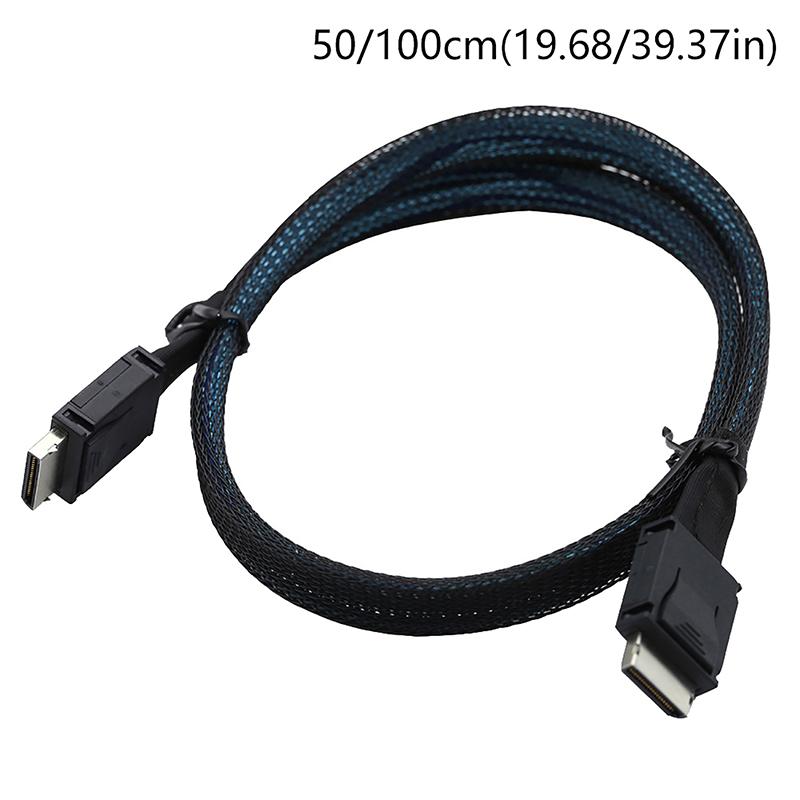 Pcie Oculink Sff 8611 4I To Mini Sas Sff-8611 4I Server Super Speed Cable Data Extension Cable Male To Male Data Transfer Line