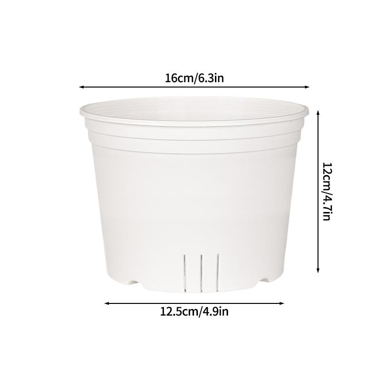 Transparent Gallon Flowerpot Plastic Planters Household Balcony Potted Plant Pot Root Control Breathable Seedling Nursery Pot