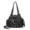 Vintage Fashion Versatile Handheld Big Bag Handheld Bag Single Shoulder Oblique Straddle Women's Bag Washable Mom's Bag